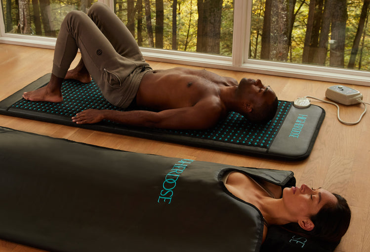 Amethyst heated in infrared sauna blanket