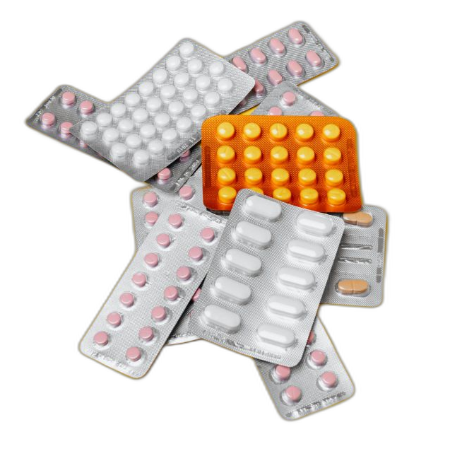 Osteoarthritis medication on a table. Osteoarthritis medication on a table.